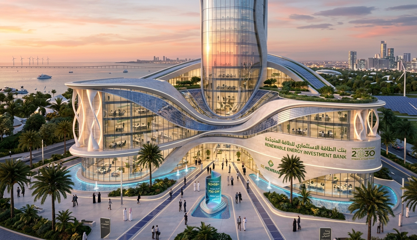 Renewable Energy Investment Bank — Riyadh headquarters concept